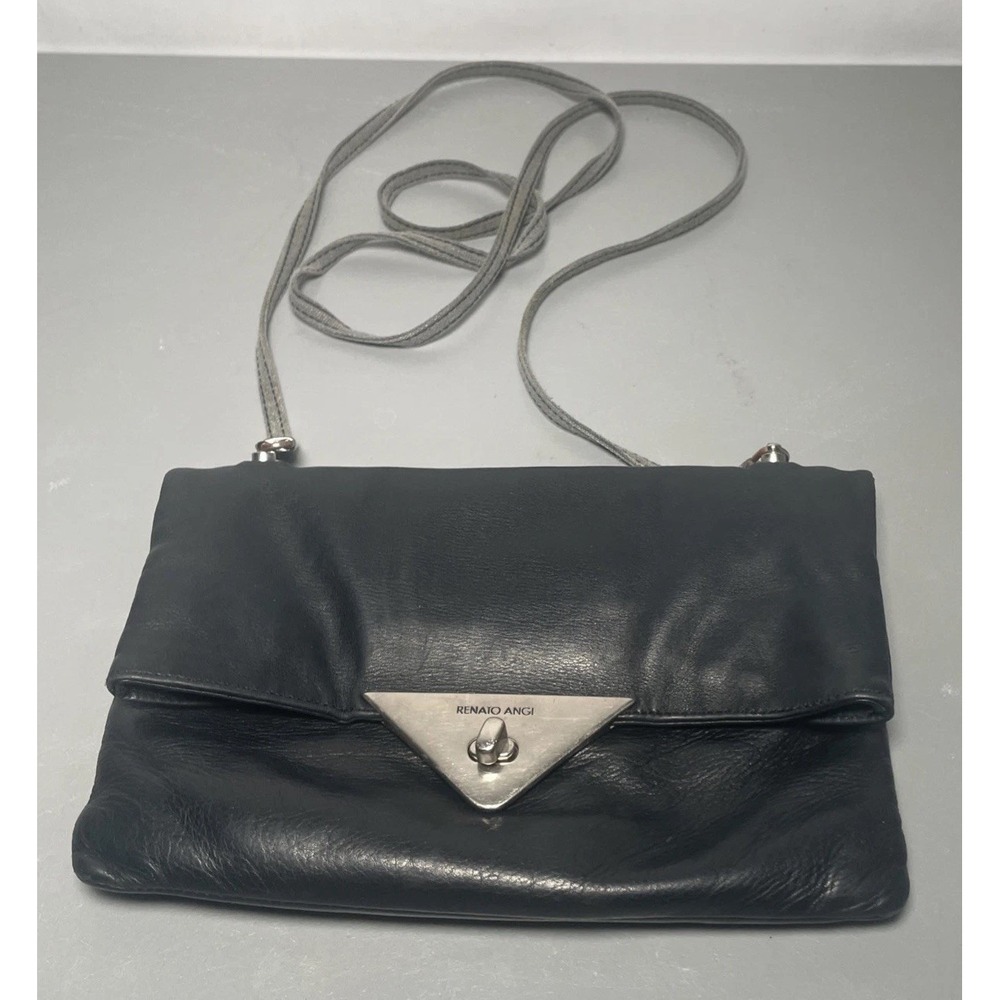Vintage Renato Angi Venezia Italian Leather Small Crossbody Bag Made In Italy